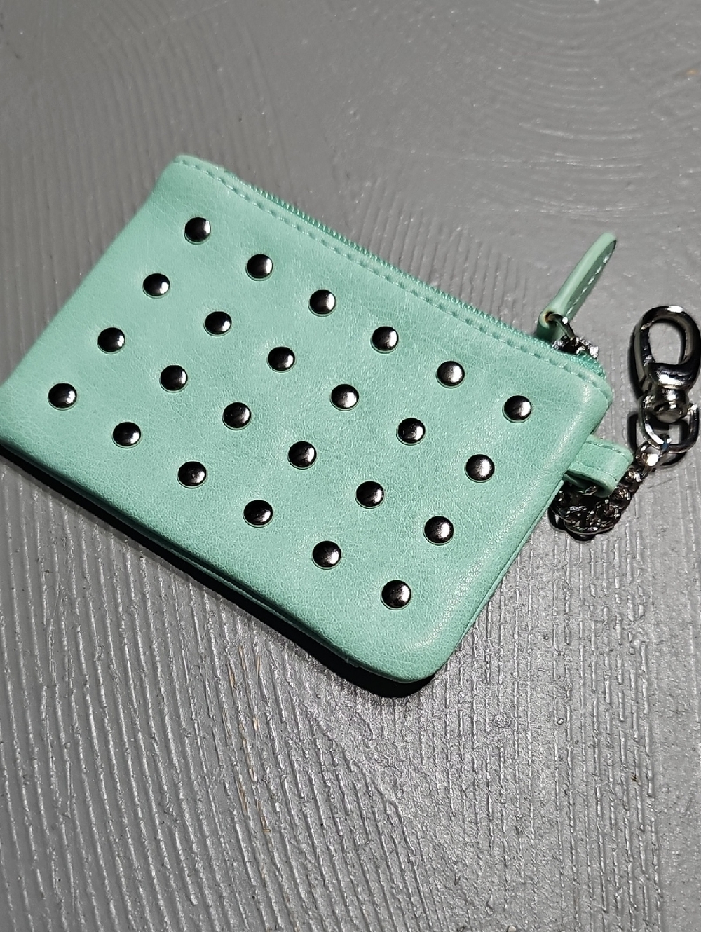 MICHE Mint Green Studded Women's Coin Purse Wallet Vintage